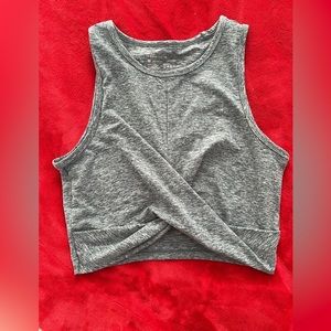 Crop twisted style tank